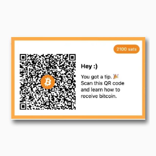 Satoshi Engineering Lightning Tip Cards